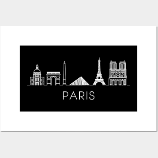 Paris Skyline Posters and Art